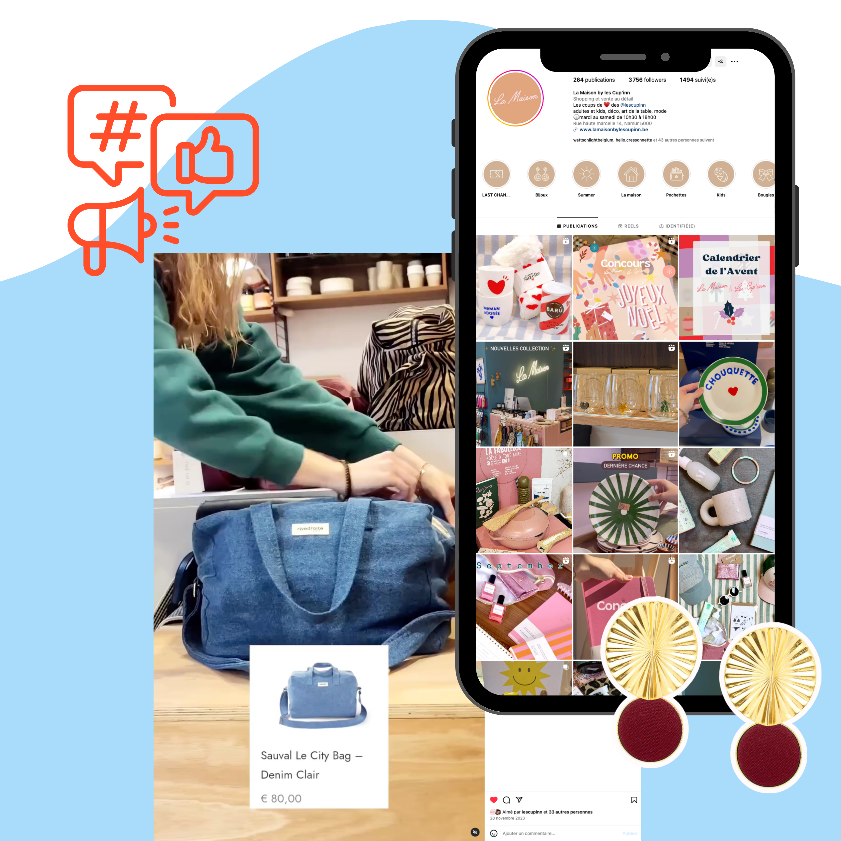 Cressonnette - portfolio clients - La Maison by Les CupInn - stratégie digitale et calendrier éditorial